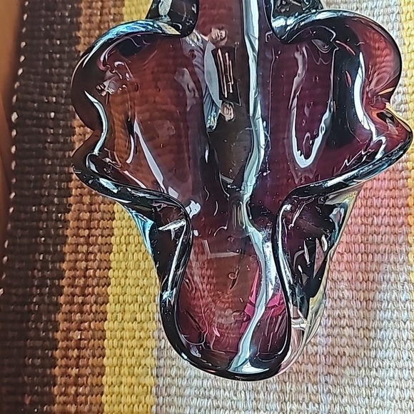 Purple Blown Glass Bowl - Picture 5 of 5